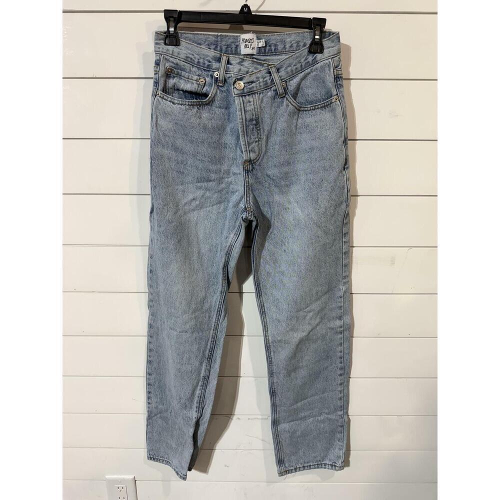 Princess Polly Women's Blue Straight Jeans 2